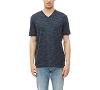 s.Oliver T-Shirt Meliert mit V-Ausschnitt Blau Größe XL