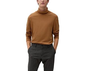 s.Oliver Men's 2119217 T-Shirt Langarm, Braun, XXL