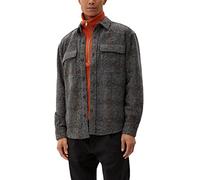 s.Oliver Men's 2121005 Hemd Langarm, Grau, XXL