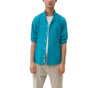 s.Oliver Men's 2127453 Hemd Langarm, Blue Green, M
