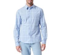 s.Oliver Men's Hemden Langarm, Blue, L
