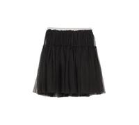 Mesh-Rock mit Volants und elastischem Glitzerbund 134/140 schwarz 2162260.9999.134_140