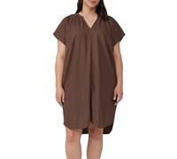 Midi-Kleid aus Leinenmix mit Eingrifftaschen 48 braun 2171487.8828.48