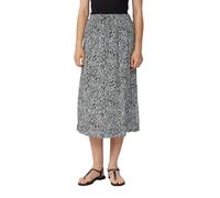 Midi-Rock aus Viskose mit Eingrifftaschen und Tunnelzug 36 schwarz 2166512.99B0.36