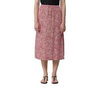 Midi-Rock aus Viskose mit Eingrifftaschen und Tunnelzug 34 rot 2166512.35B0.34