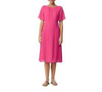 Midikleid aus Chiffon mit kurzen Ärmeln und blickdichtem Futter 44 pink 2162708.4501.44