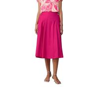 Midirock aus Popeline mit Elastikbund und Eingrifftaschen 42 Rosa 2165835.4501.42