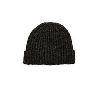 Strickmütze S.OLIVER, Damen, braun, schwarz, Strick, Materialmix, meliert, Mützen Strickmütze (12065769-0) braun, schwarz