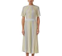 s.Oliver Kleid Multicolor-Strickkleid mit Metallic-Garn und Flügelärmeln Blau Größe 44