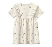 s.Oliver Musselin-Kleid kurzarm Blumen Bienen 92 natur/bunt