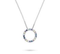 s.Oliver Halskette - aus Silber mit Regenbogen Steinen