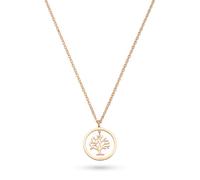 s.Oliver Necklace - Elegante Halskette aus poliertem Edelstahl - IP Roségold - Ankerkette 47 cm - wasserfest & hautfreundlich