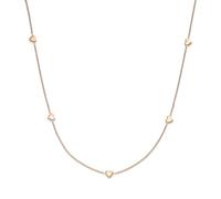 s.Oliver Necklace - Elegante Halskette aus poliertem Edelstahl - IP Roségold - Rolokette 45 cm - wasserfest & hautfreundlich