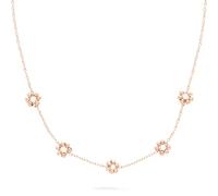 s.Oliver Necklace - Elegante Halskette aus poliertem Edelstahl - IP Roségold - Rolokette 45 cm - wasserfest & hautfreundlich