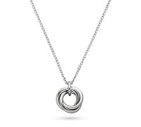 s.Oliver Necklace - Elegante Halskette aus poliertem Edelstahl - Silber - Ankerkette 47 cm - wasserfest & hautfreundlich