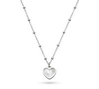 s.Oliver Necklace - Elegante Halskette aus poliertem Edelstahl - Silber - Gliederkette 45 cm - wasserfest & hautfreundlich