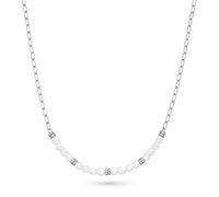 s.Oliver Halskette - mit Schmuckperlen und Edelstahlelementen