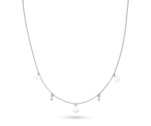 s.Oliver Necklace - Elegante Halskette aus poliertem Edelstahl - Silber - Rolokette 47 cm - wasserfest & hautfreundlich