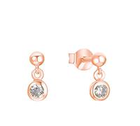 Paar Ohrhänger S.OLIVER "2032972, 2032973, 2032974" Ohrringe Gr. Silber 925 (Sterlingsilber), rosegold (roségoldfarben, weiß, weiß) Damen Ohrhänger mit Zirkonia (synth.) (56390619-0)