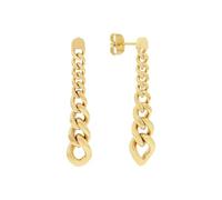 Paar Ohrhänger S.OLIVER "2039751", gold (gelbgoldfarben), Ohrringe, Damen, Edelstahl (16949566-0) gelbgoldfarben