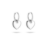 s.Oliver Ohrring - Elegante Creolen aus poliertem Edelstahl - silber - wasserfest & hautfreundlich