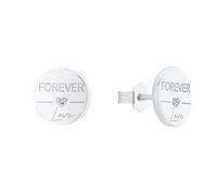 s.Oliver Damen Ohrstecker SO PURE 2031411 Forever Love Silber Zirkonia