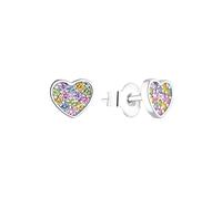 s.Oliver Ohrstecker 925 Sterling Silber Mädchen Kinder Ohrschmuck, mit Zirkonia synth., Herz, Kommt in Schmuck Geschenk Box
