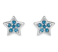 s. Oliver Ohrringe für Mädchen, Glas / 925 Sterling Silber, Rhodiniert