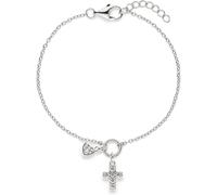 s.Oliver Bracelet - Elegantes Armband aus poliertem 925er Sterlingsilber - silber - Ankerkette verstellbar bis 16 cm - wasserfest & hautfreundlich