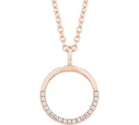 s.Oliver Kette mit Anhänger aus Edelstahl/925 Sterling Silber für Damen, Halsschmuck, mit Kristall, Kommt in Schmuck Geschenk Box