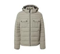 Steppjacke S.OLIVER, Herren, Gr. L, dk beige, Steppware, Obermaterial: 100% Polyester, unifarben, casual, normal hüftbedeckend, Rundhals, Langarm Flachstrickbündchen, Jacken, mit Kapuze und Kordelzug