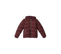 Steppjacke S.OLIVER JUNIOR, Mädchen, Gr. 158/164, burgundy, Web, Obermaterial: 100% Polyester. Futter: 100% Polyester, unifarben, loose fit hüftbedeckend, Rundhals, elastischer Bund, Jacken, mit Plüsc