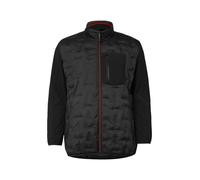 Leicht wattierte Jacke im Fabricmix mit sportiven Details 5XL schwarz 2177207.9999.5XL