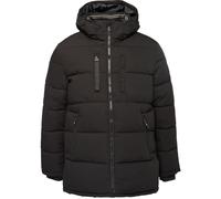 Wasserabweisende Pufferjacke mit abnehmbarer Kapuze und sportiven Details S schwarz 2167451.9999.S