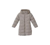 Steppmantel S.OLIVER JUNIOR, Mädchen, Gr. 98, light grau, Web, Obermaterial: 100% Polyester. Futter: 100% Polyester, unifarben, casual, regular fit ca. Mitte Oberschenkel, Rundhals, Langarm, Mäntel, m