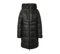 s.Oliver Steppmantel Damen – Stehkragen & Kapuze – Schwarz Größe 44