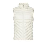 Packbare leichte Steppweste mit Stehkragen wollweiß 36