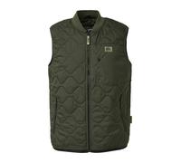 Leichte Steppweste mit Bomberkragen im Workwear-Stil M olive 2179949.7938.M