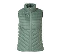 Steppweste S.OLIVER, Damen, Gr. 42, sage grün, Steppware, Obermaterial: 100% Polyester, regular fit taillenbedeckt, Westen Steppweste, mit Stehkragen (73312426-42) sage grün