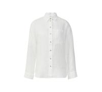 Bluse aus reinem Leinen mit Brusttasche 46 weiß 2163684.0100.46