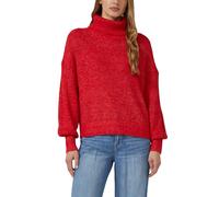 s.Oliver Oversize-Strickpullover mit weiten Ärmeln und Rollkragen Rot Größe 44
