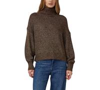 s.Oliver Oversize-Strickpullover mit weiten Ärmeln und Rollkragen Braun Größe 38