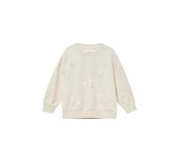 Oversize-Sweatshirt aus Baumwollmix mit Schleifen-Applikationen 128/134 beige 2171479.8001.128_134