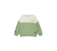 Sweatshirt S.OLIVER JUNIOR, Jungen, Gr. 128/134, grün, Sweatware, Obermaterial: 90% Baumwolle, 10% Polyester, bequem normal, Rundhals, Rippbündchen, Sweatshirts Sweatshirt, bequem geschnitten, Rundhal