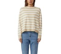 s.Oliver Oversized Strickpullover aus Viskosemix Beige/Creme Gr. 46