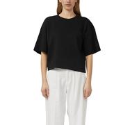 Oversized T-Shirt aus Baumwoll-Interlockjersey 44 schwarz 2177051.9999.44