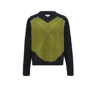 s.Oliver Oversized Wollmix-Strickpullover mit Argyle-Muster