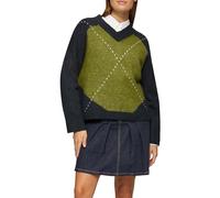 s.Oliver Oversized Wollmix-Strickpullover mit Argyle-Muster