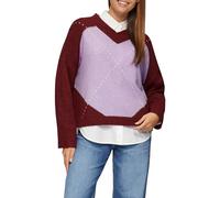 s.Oliver Oversized Wollmix-Strickpullover mit Argyle-Muster