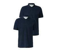Poloshirt S.OLIVER, Herren, Gr. XXL, blau, Piquu00e9, Obermaterial: 100% Baumwolle, unifarben, casual, regular fit taillenbedeckt, ohne Ausschnitt, Kurzarm, Shirts, mit Logo Stickerei (15922305-XXL) b